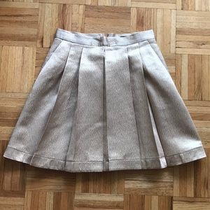 Club Monaco Gold Sheen Pleat Skirt - NO TRADE